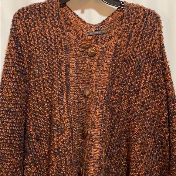 Do everything in love Jackets & Blazers - DO EVERY THING IN LOVE PONCHO OSZ RUST/BLK FRINGE